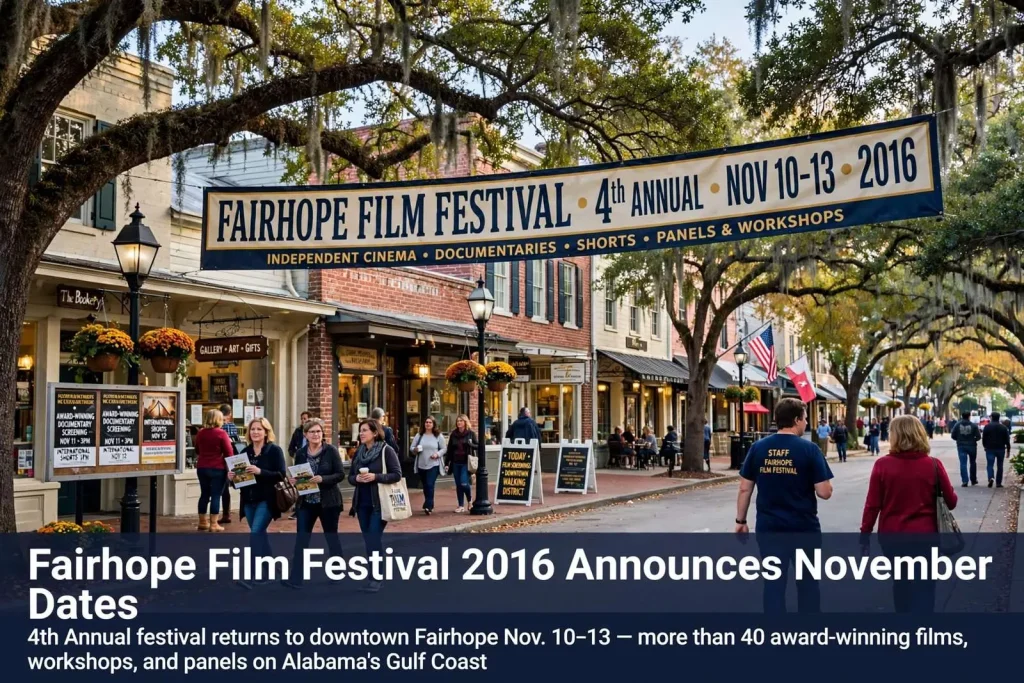 Illustration for the news story: Fairhope Film Festival 2016 Announces November Dates