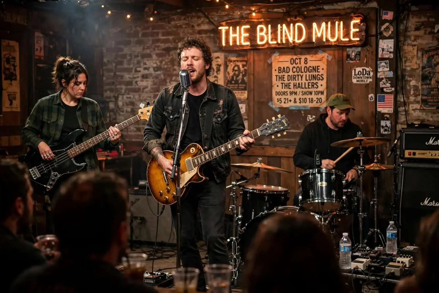 Illustration for the news story: Interview: Tuscaloosa’s Bad Cologne Brings Its Rock to The Blind Mule