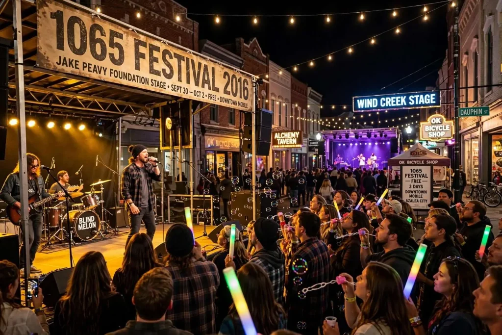 Illustration for the news story: Review: 1065 Festival 2016 Brings Blind Melon, Trombone Shorty and More to Mobile