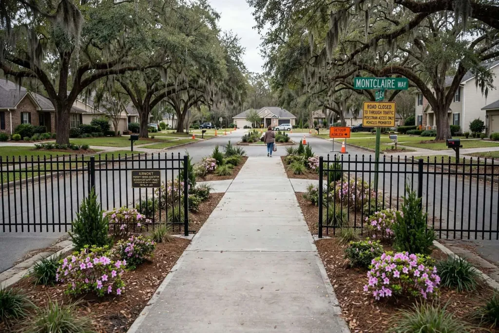 Illustration for the news story: Alabama Supreme Court sides with Airmont neighborhood in Azalea Road closure fight