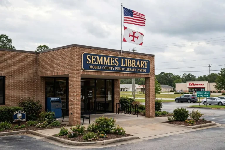 Illustration for the news story: Mobile County, CVS Reach Tentative Deal to Keep Semmes Library Open