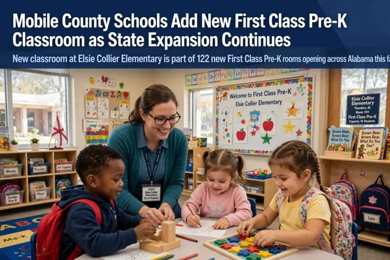 Illustration for the news story: Mobile County Schools Add New First Class Pre-K Classroom as State Expansion Continues