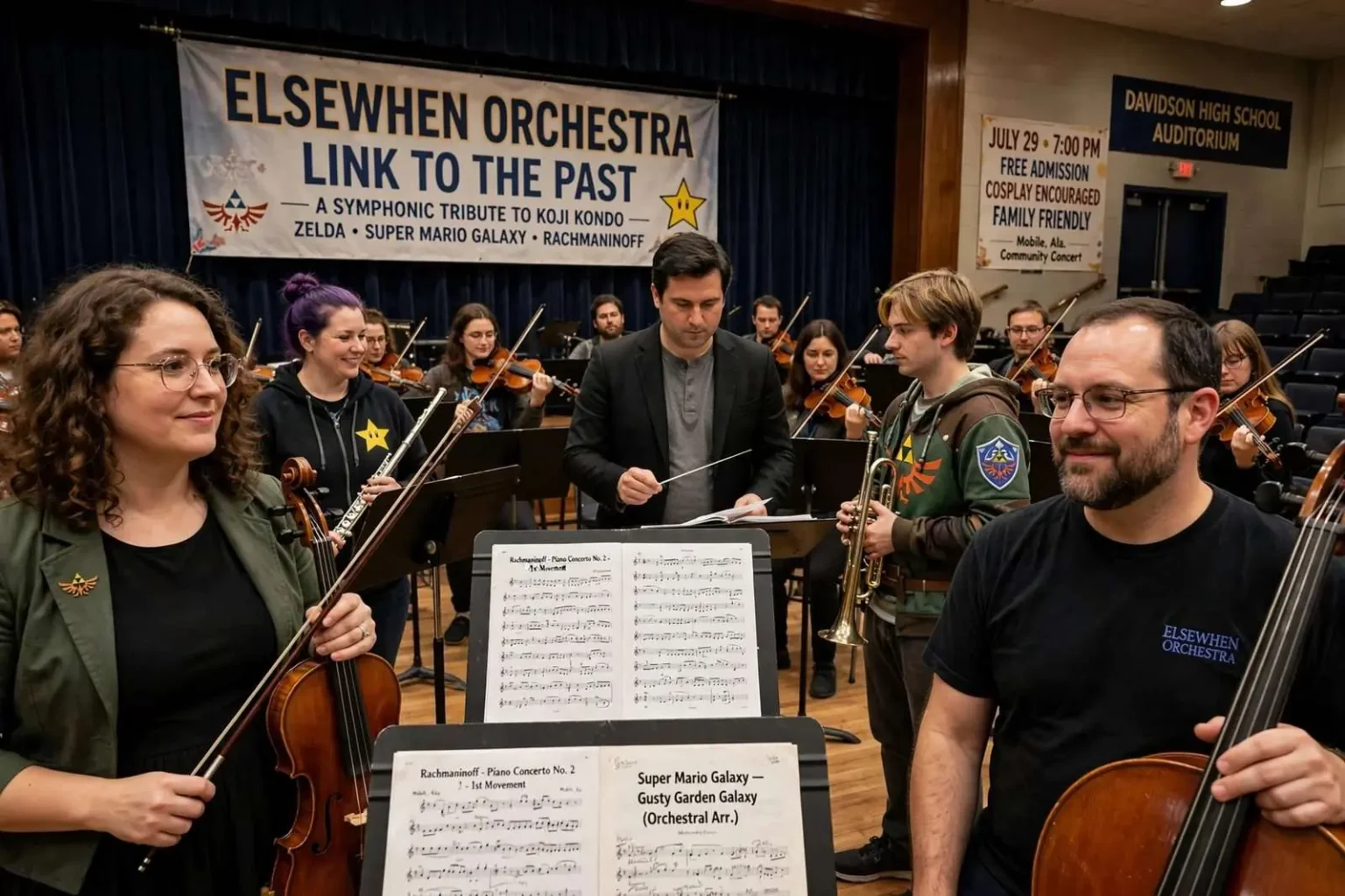 Illustration for the news story: The Elsewhen Orchestra links Mobile back to classical video game music