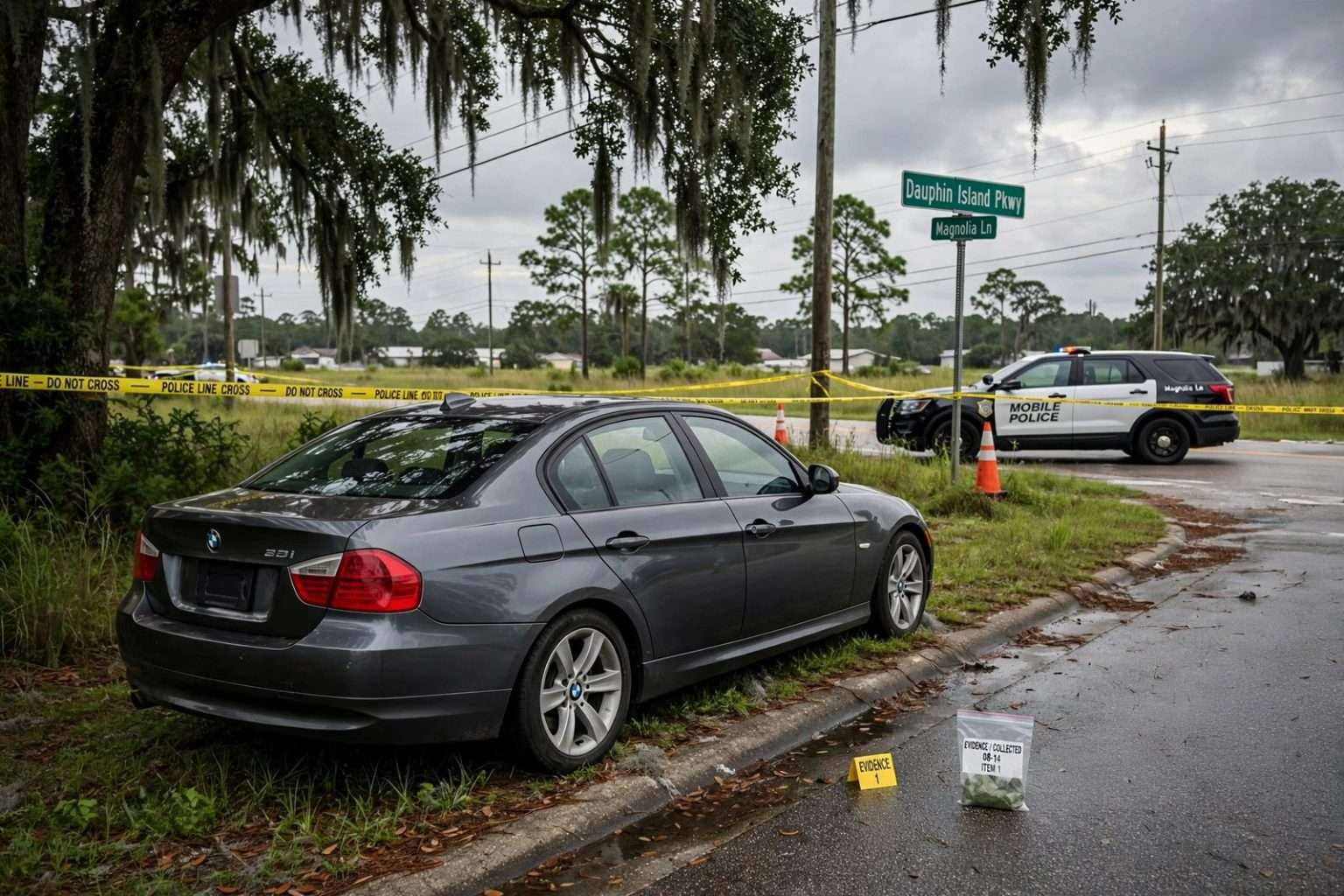 Illustration for the news story: Three Weeks Later, Family of Mobile Man Found Dead in Attorney’s Car Demands Answers