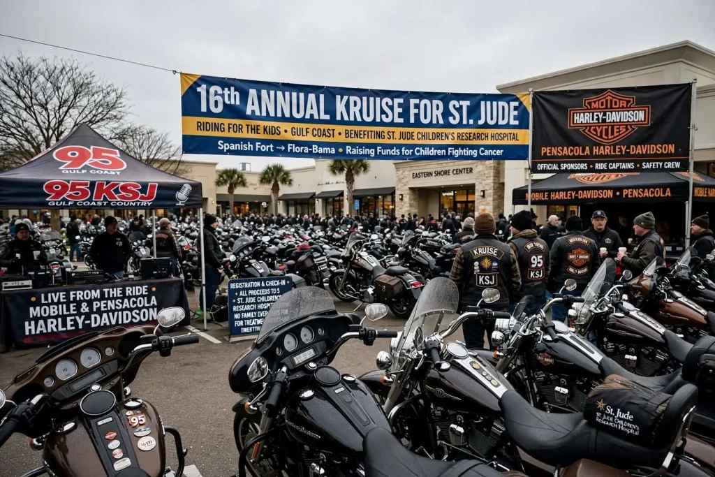 Illustration for the news story: Gulf Coast bikers ‘Kruise’ to raise money for St. Jude Children’s Research Hospital