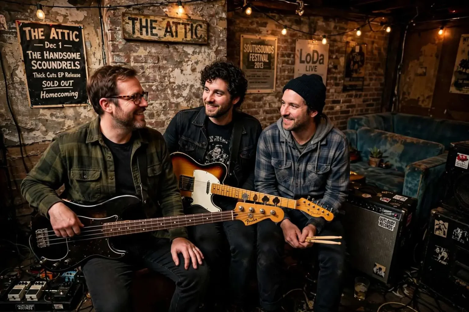 Illustration for the news story: Blind Mule Interview: The Handsome Scoundrels on Mobile’s Evolving Music Scene