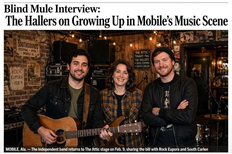Illustration for the news story: Blind Mule Interview: The Hallers on Growing Up in Mobile’s Music Scene
