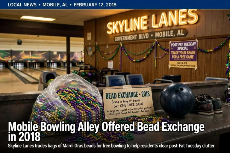 Illustration for the news story: Mobile Bowling Alley Offered Bead Exchange in 2018