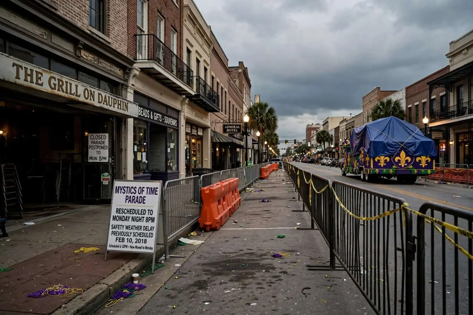 Illustration for the news story: Rescheduled Mobile Mardi Gras Parade Affected 2018 Visitors and Businesses