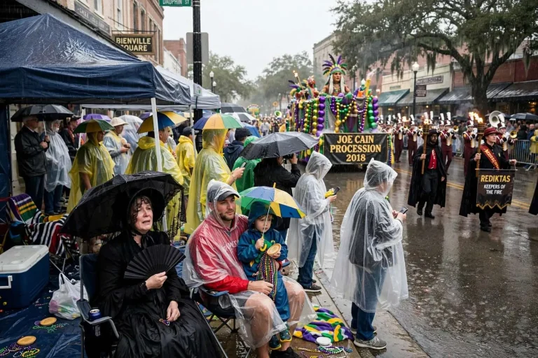 Illustration for the news story: Rain Did Not Stop Mobile Mardi Gras Parades in 2018