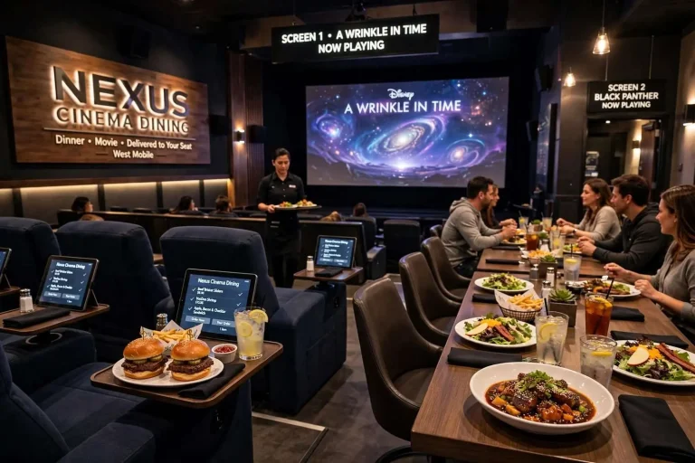 Illustration for the news story: Dinner-and-a-Movie Gets an Upgrade at New West Mobile Cinema