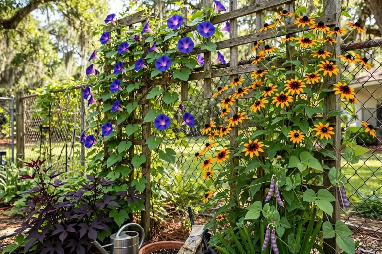 Illustration for the news story: Master Gardener Advice: Annual Flowering Vines Bring Vertical Color to Mobile County Gardens