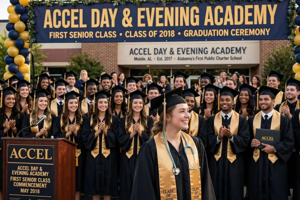 Illustration for the news story: Mobile’s ACCEL Charter School Graduates Its First Senior Class