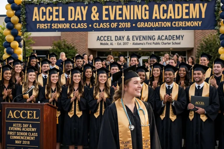 Illustration for the news story: Mobile’s ACCEL Charter School Graduates Its First Senior Class