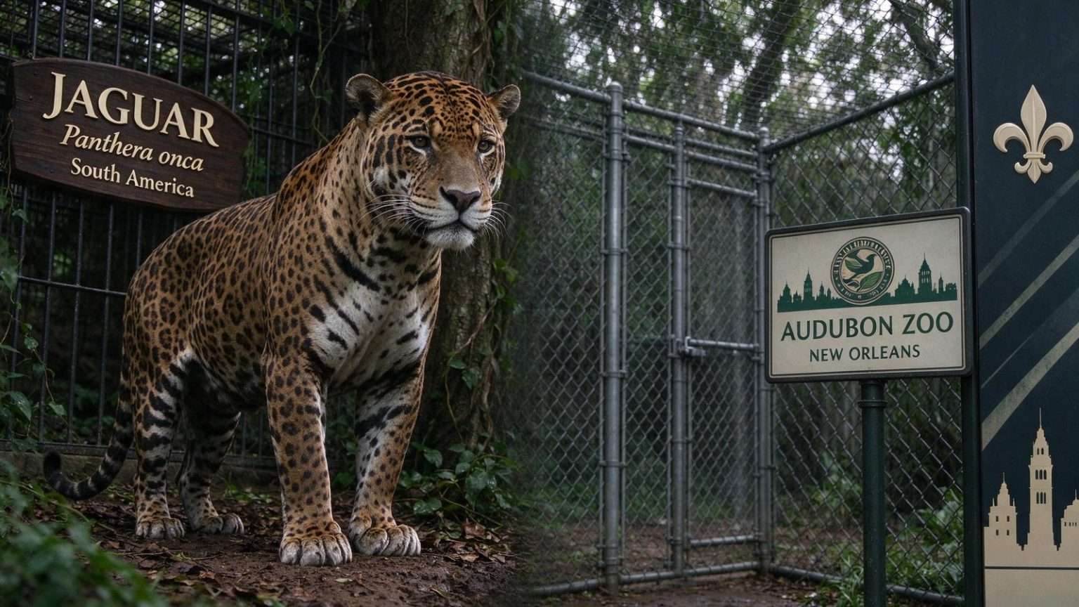 Illustration for the news story: Eighth Animal Dies After Jaguar Escapes Habitat at New Orleans’ Audubon Zoo