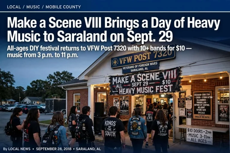 Illustration for the news story: Make a Scene VIII Brings a Day of Heavy Music to Saraland on Sept. 29