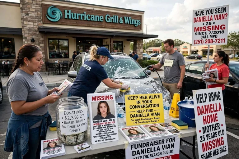 Illustration for the news story: Mobile Car Wash Fundraiser Keeps Search for Danniella Vian in the Public Eye