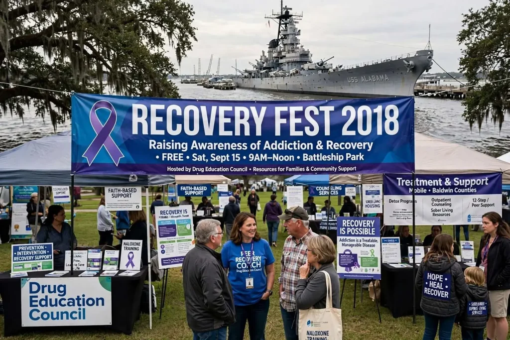 Illustration for the news story: Recovery Fest 2018 in Mobile to raise awareness of addiction and recovery