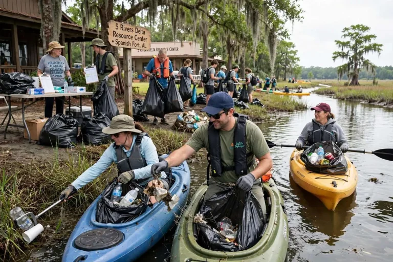 Illustration for the news story: Volunteers Head to Water and Shoreline for Annual Alabama Coastal Cleanup