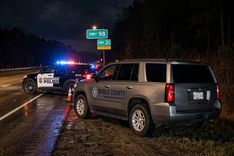 Illustration for the news story: Mobile County 911 Director Not Charged With DUI After Spanish Fort Public Intoxication Arrest