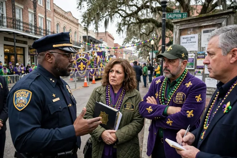 Illustration for the news story: Mobile Weighed a Fivefold Parade Permit Fee Increase, Then Pumped the Brakes