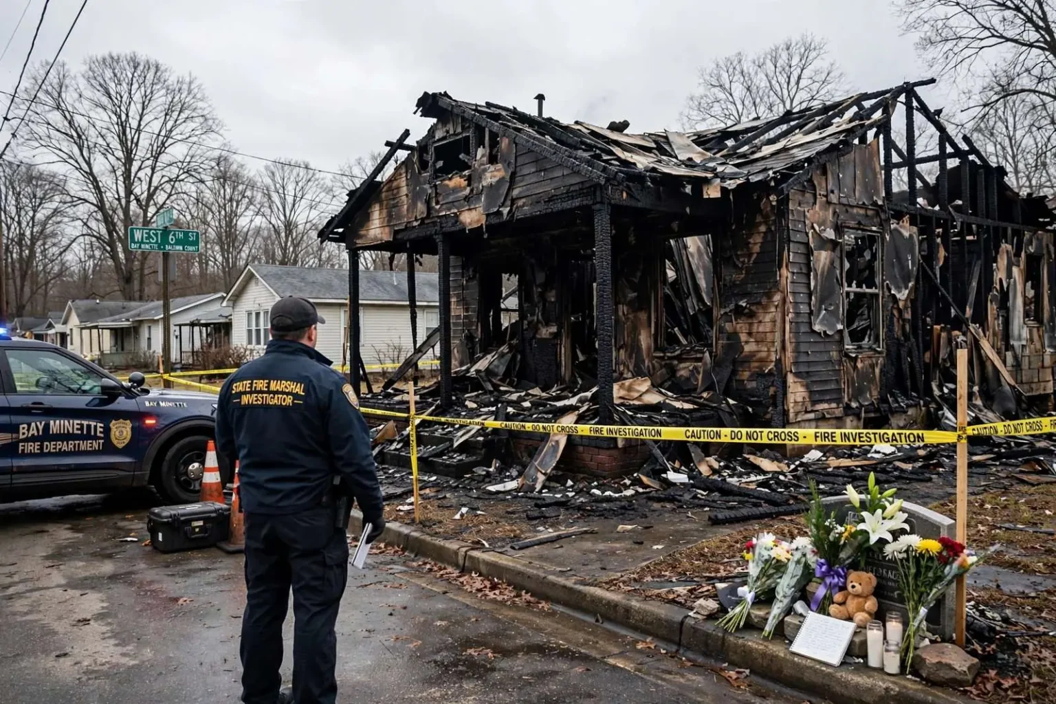 Illustration for the news story: Bay Minette House Fire That Killed Teenager Still Under Investigation