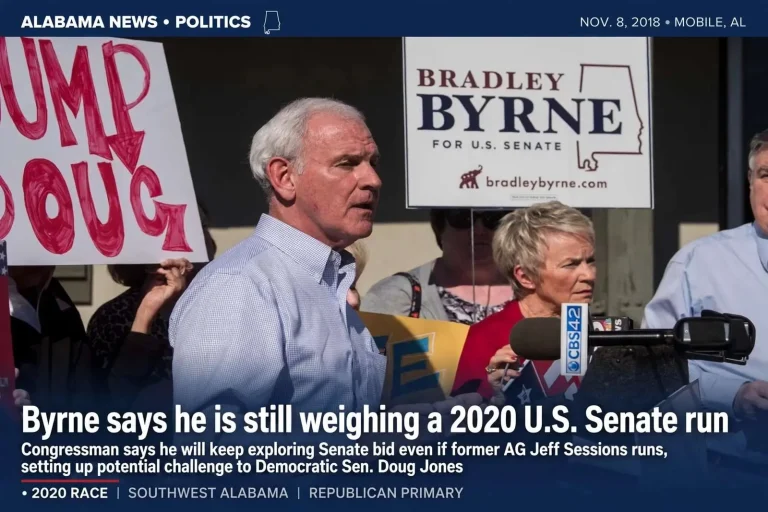 Illustration for the news story: Byrne says he is still weighing a 2020 U.S. Senate run