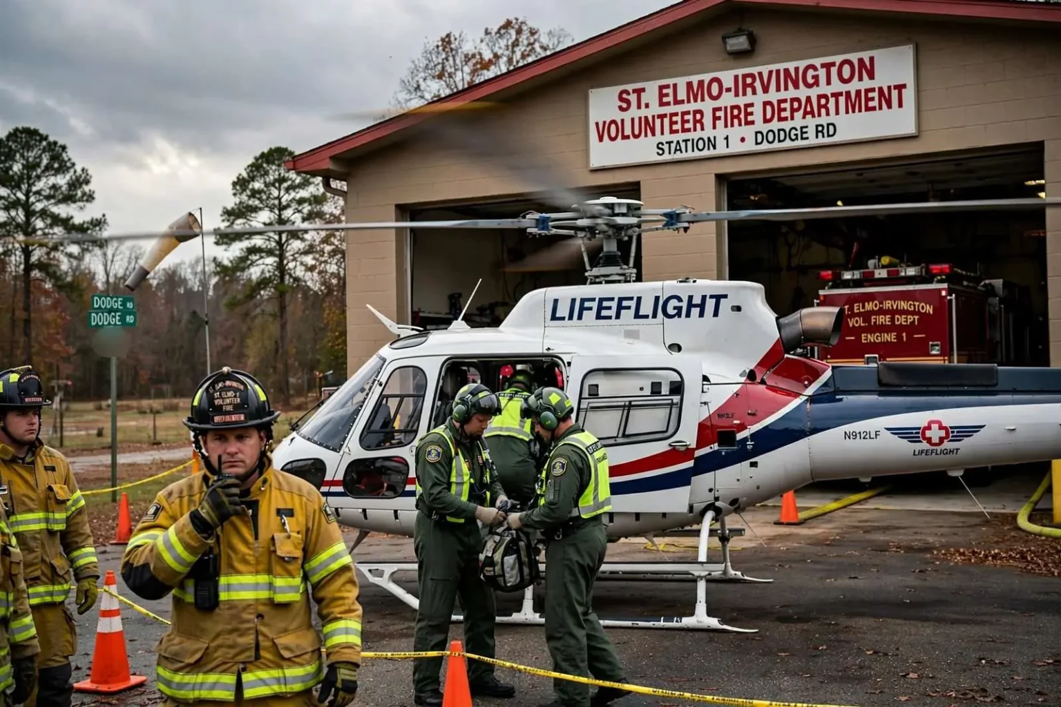 Illustration for the news story: Child Airlifted to Hospital After Burn Injury in Irvington