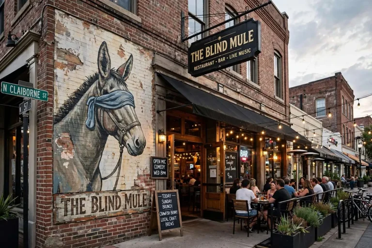 Illustration for the news story: On Bars: The Blind Mule, a Cornerstone of Mobile’s Music and Food Scene