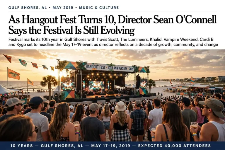 Illustration for the news story: As Hangout Fest Turns 10, Director Sean O’Connell Says the Festival Is Still Evolving
