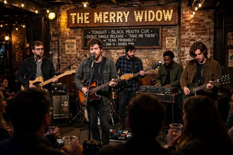Illustration for the news story: Black Mouth Cur Unveils Debut Single at The Merry Widow