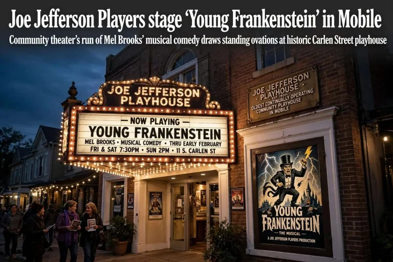 Illustration for the news story: Joe Jefferson Players stage ‘Young Frankenstein’ in Mobile