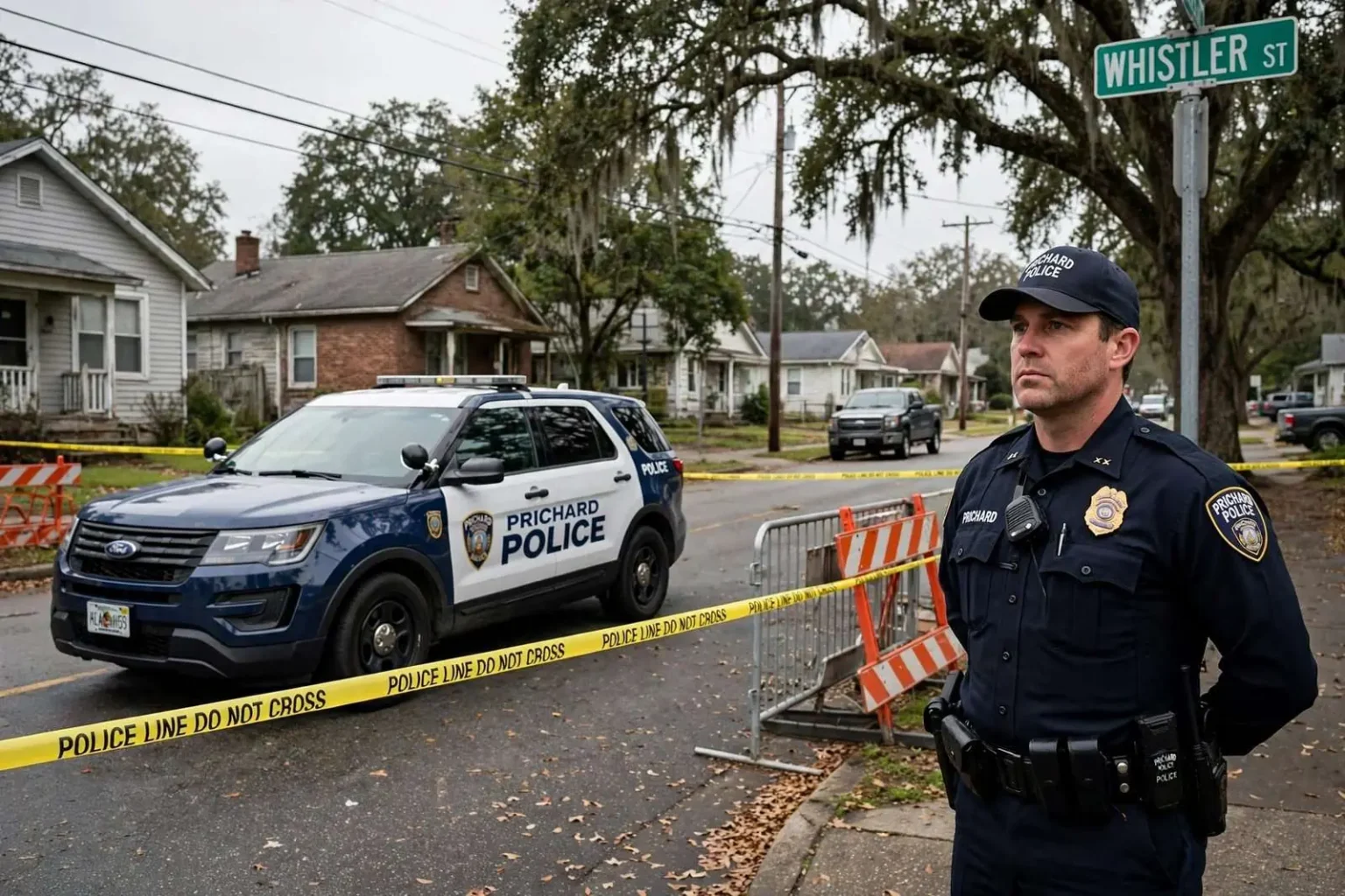 Illustration for the news story: Prichard police say no foul play suspected in Whistler Street death
