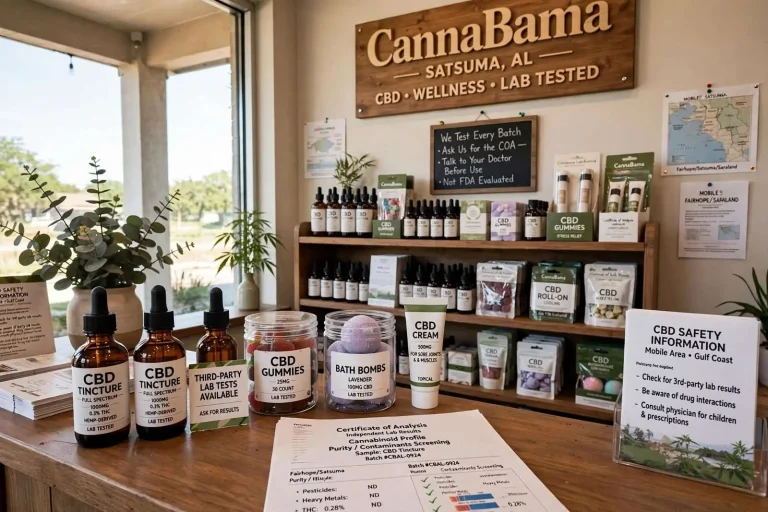 Illustration for the news story: Mobile area residents turn to CBD oil, but experts urge caution
