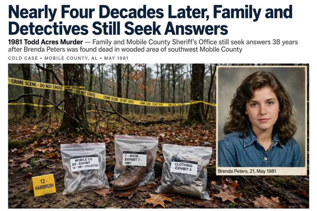 Illustration for the news story: Nearly Four Decades Later, Family and Detectives Still Seek Answers in 1981 Todd Acres Murder