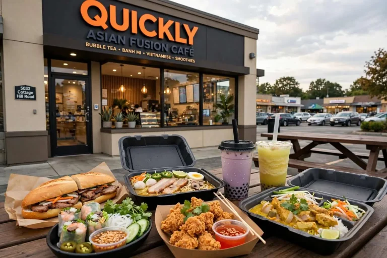 Illustration for the news story: Restaurant Review: Quickly Asian Fusion Café Brings Fast, Fresh Vietnamese Flavors to Cottage Hill Road