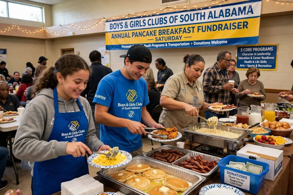 Illustration for the news story: Boys & Girls Clubs Serve Up Annual Pancake Breakfast Fundraiser Saturday