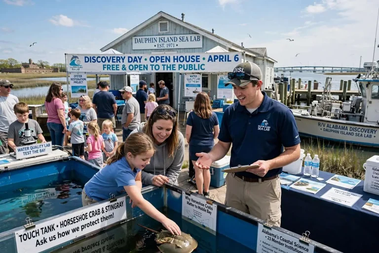 Illustration for the news story: Discovery Day Opens Dauphin Island Sea Lab to the Public on April 6