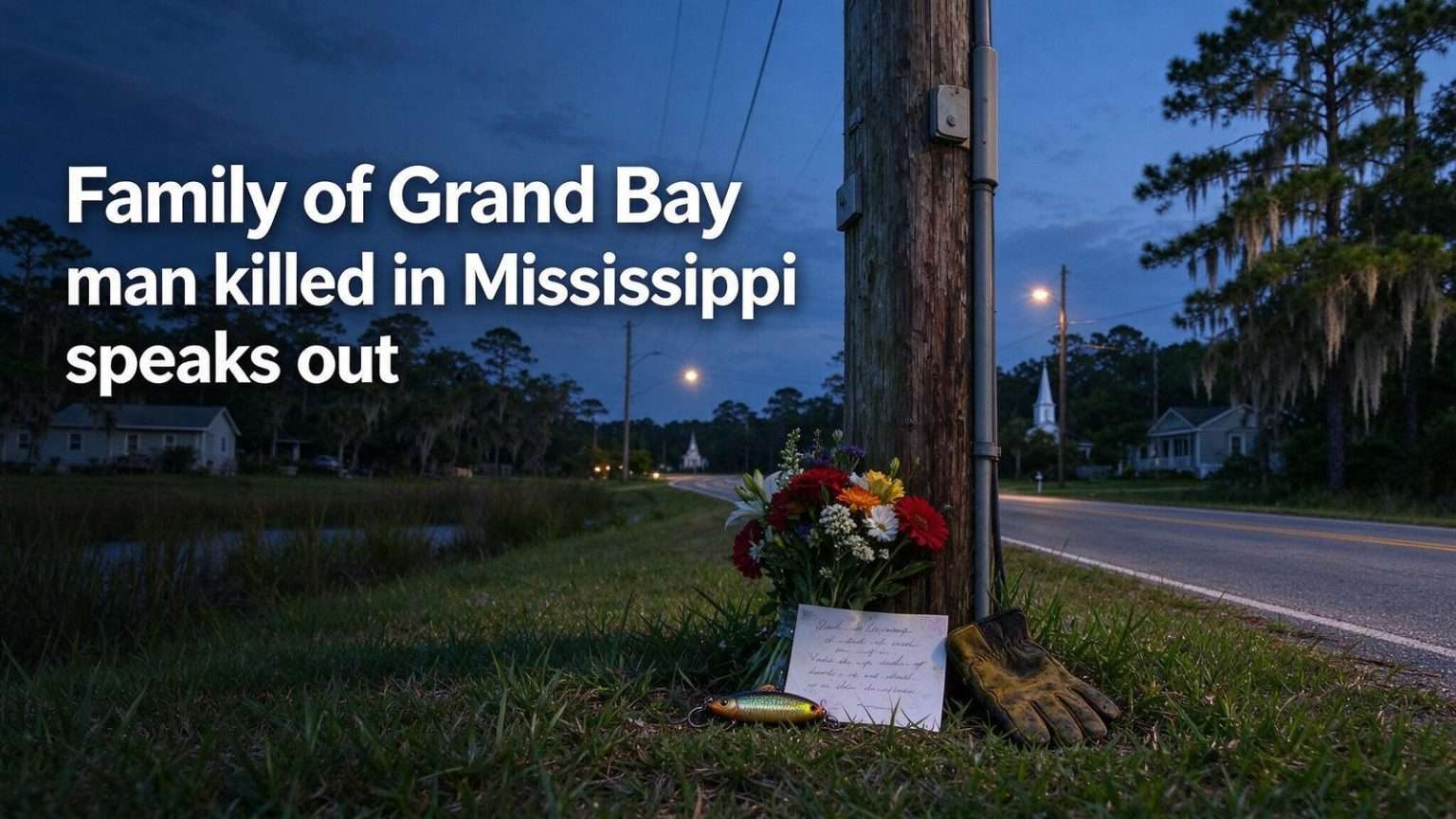 Illustration for the news story: Family of Grand Bay man killed in Mississippi speaks out