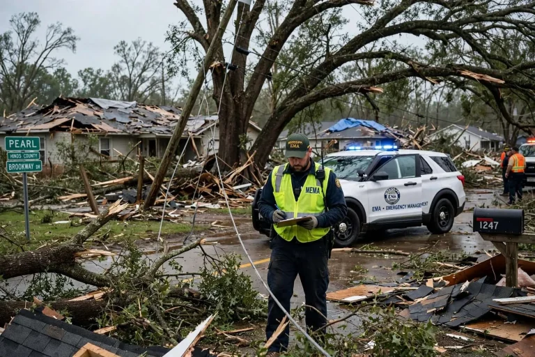 Illustration for the news story: Mississippi EMA reports tornado, storm damage across 35 counties after April 18 outbreak