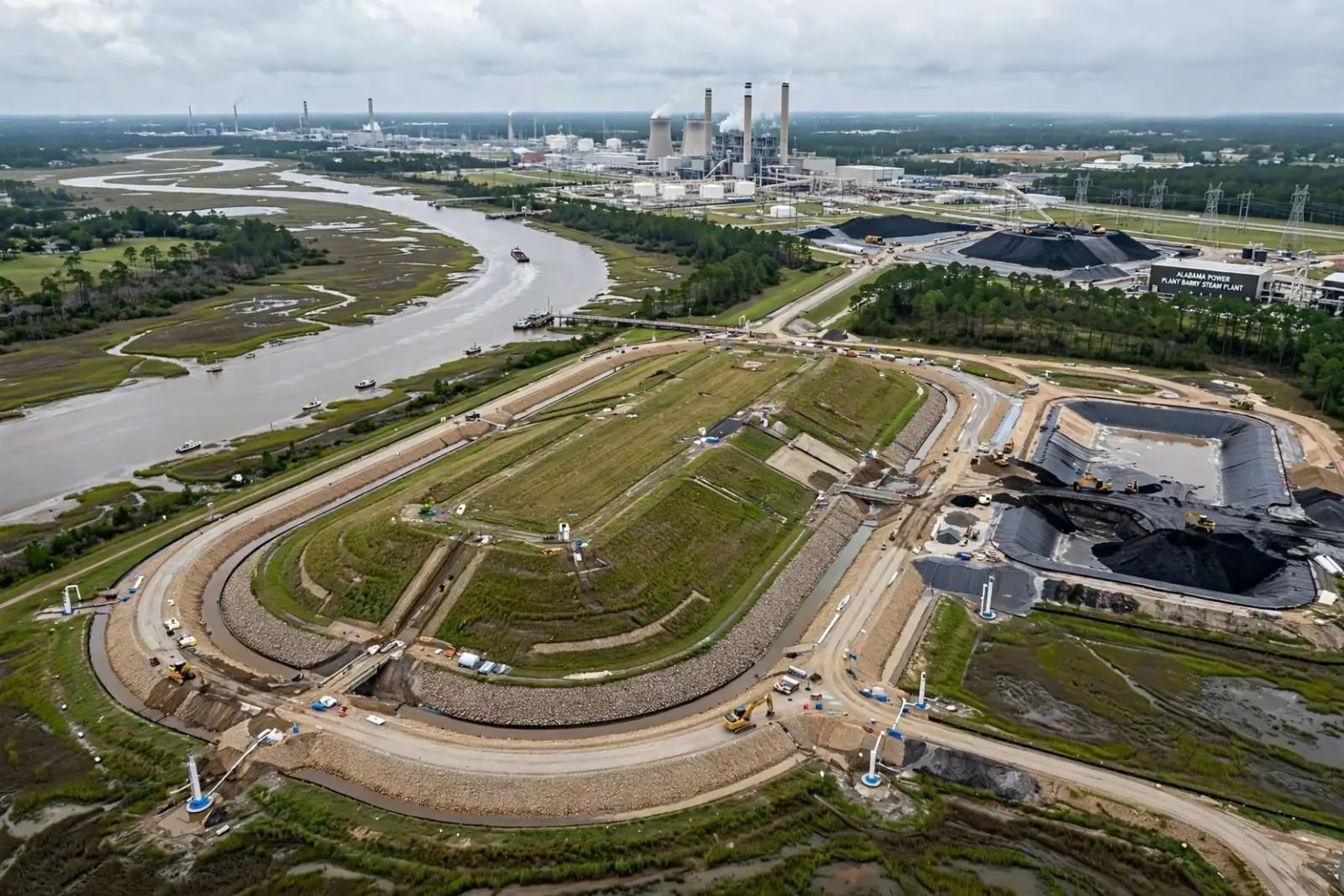 Illustration for the news story: Alabama Power Explains Decision to Cap-in-Place the Plant Barry Coal Ash Pond