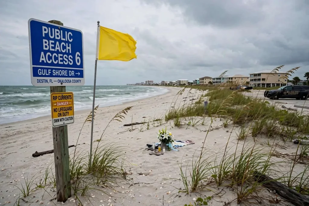 Illustration for the news story: Tourist who drowned in Destin identified as 36-year-old from Louisiana