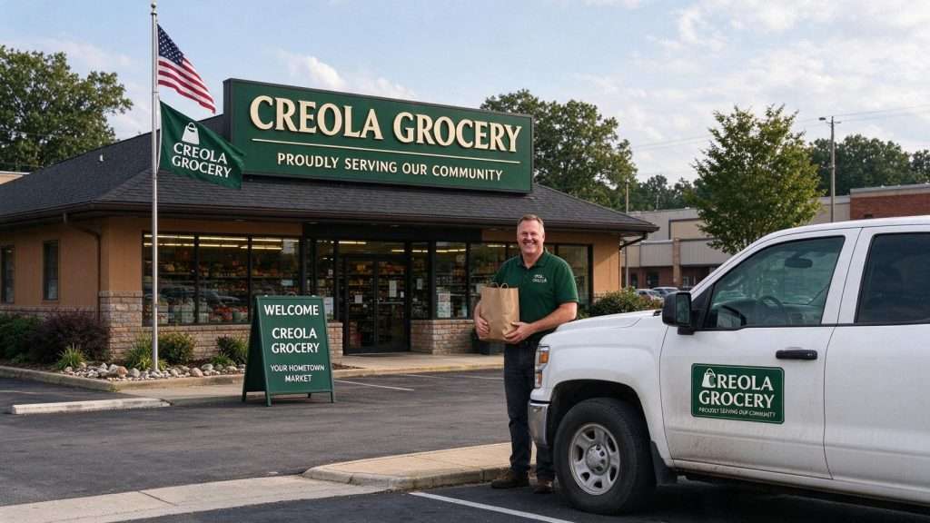Illustration for the news story: Beloved Creola Grocery Store Lives On Under New Ownership