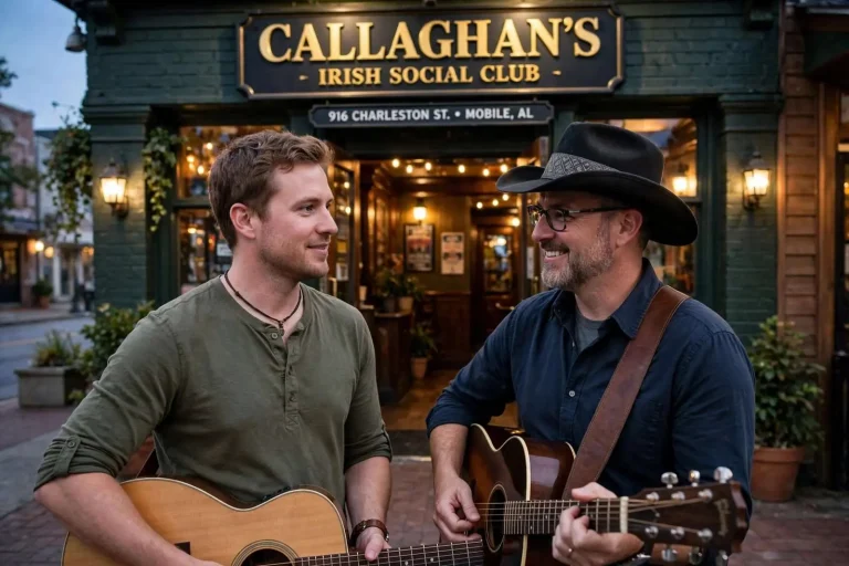 Illustration for the news story: Fairhope Duo Barstow Revival Brings Debut EP ‘Road’ to Callaghan’s Irish Social Club
