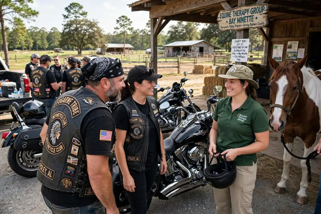 Illustration for the news story: Foley Motorcycle Ride to Support Equine Therapy Program in Bay Minette