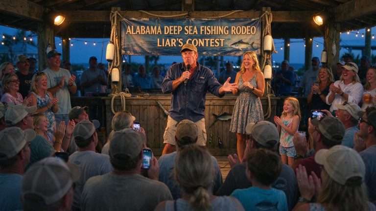 Illustration for the news story: Liar’s Contest Kicks Off Alabama Deep Sea Fishing Rodeo Weekend on Dauphin Island