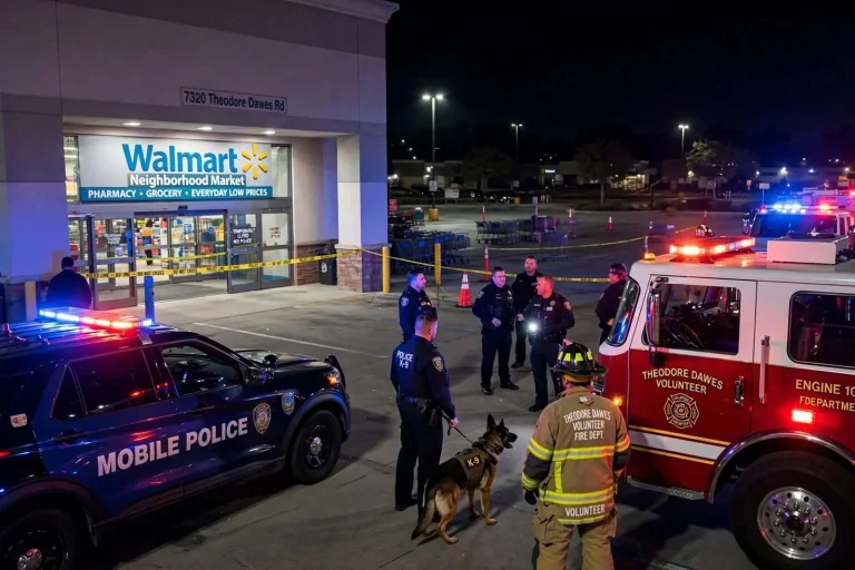Illustration for the news story: Bomb Threat Cleared at Theodore Dawes Neighborhood Walmart