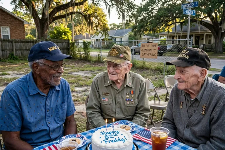 Illustration for the news story: Mobile man celebrates 82nd birthday by honoring World War II veterans