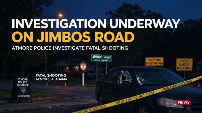 Illustration for the news story: Atmore Police Investigate Fatal Shooting of Man on Jimbos Road