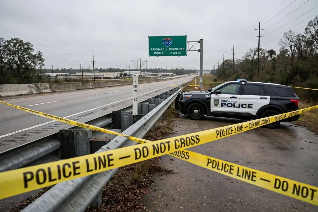 Illustration for the news story: $165K Bond Set for Teen Charged in Prichard Shooting Death on I-165